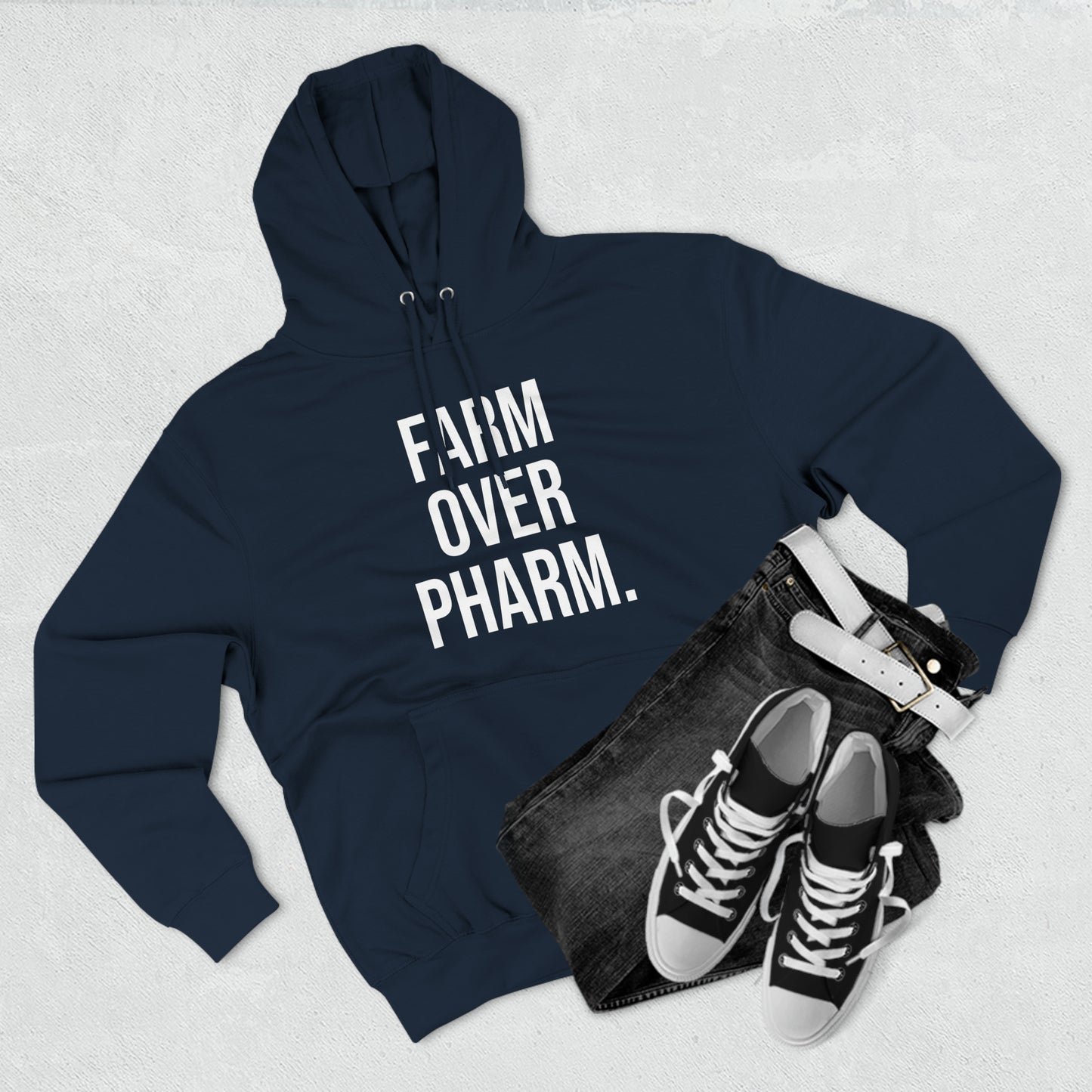 Farm Over Pharm Premium Pullover Hoodie