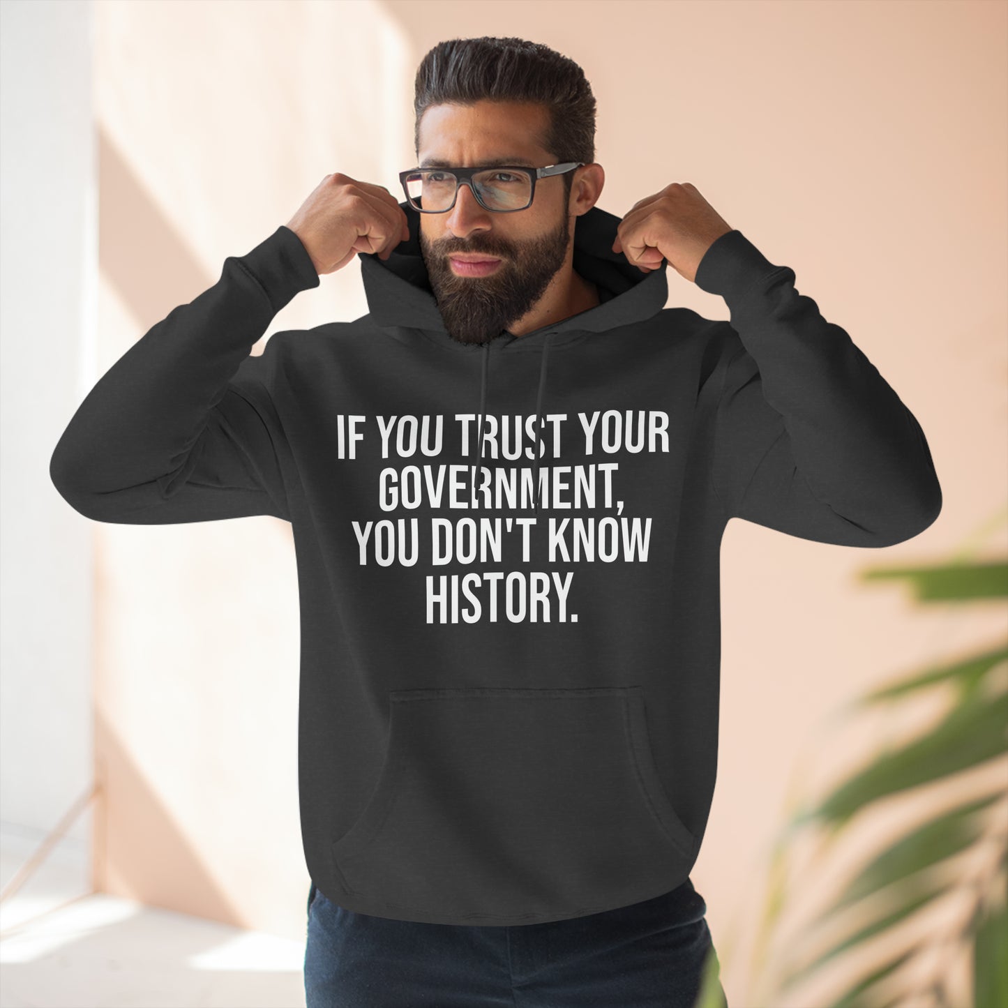 If You Trust Your Government, You Don't Know History Premium Pullover Hoodie