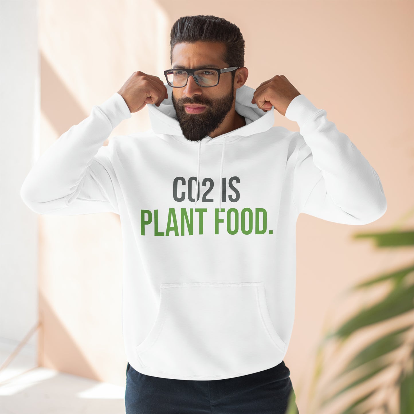 CO2 is Plant Food Premium Pullover Hoodie