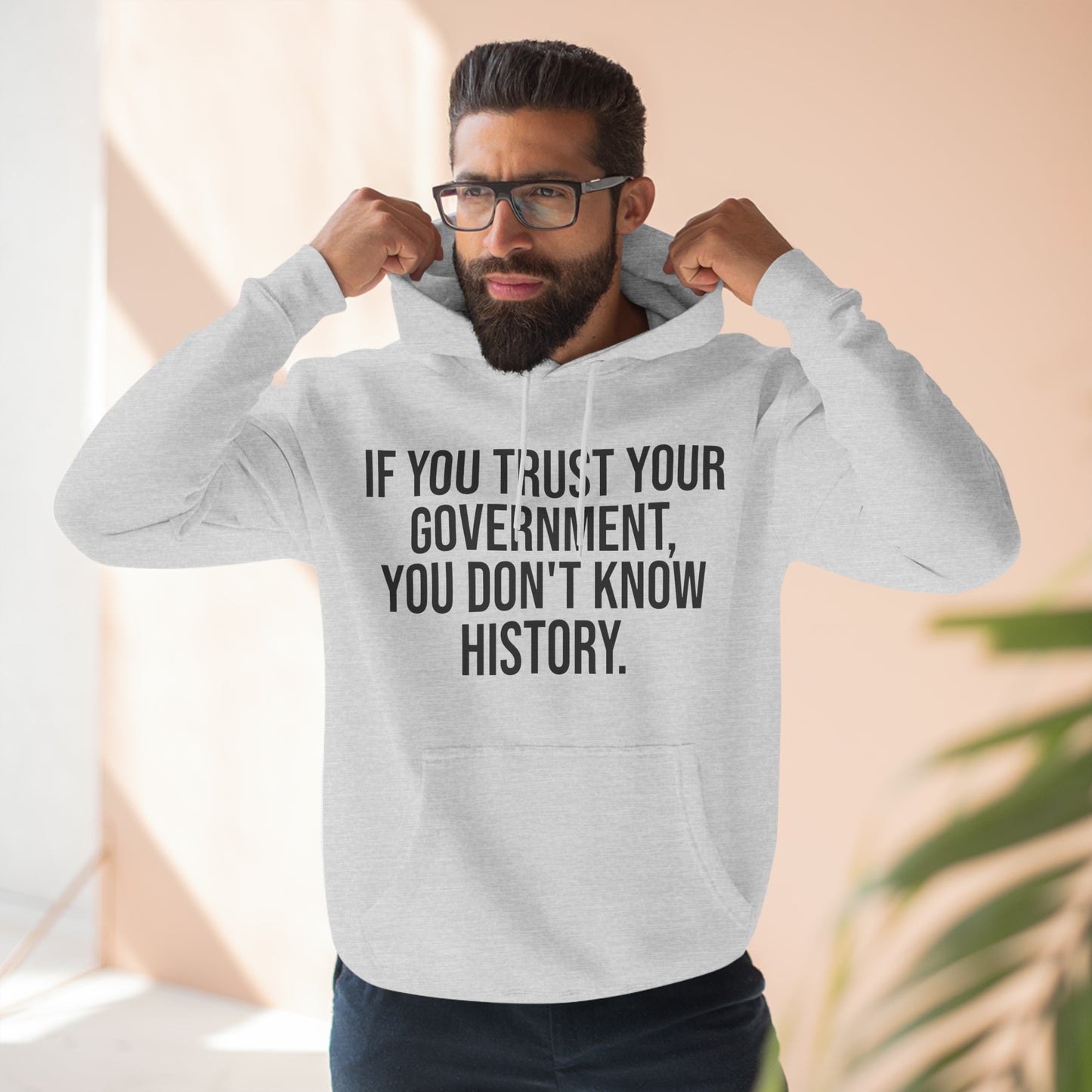 If You Trust Your Government, You Don't Know History Premium Pullover Hoodie