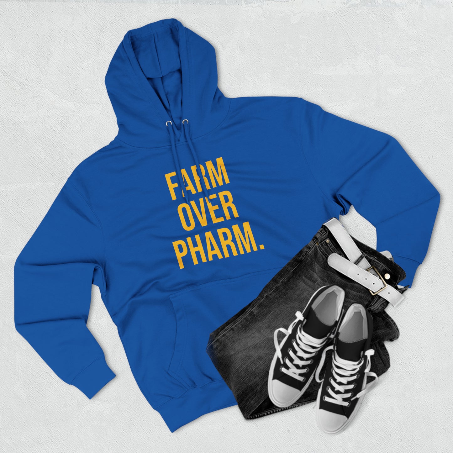 Farm Over Pharm Premium Pullover Hoodie