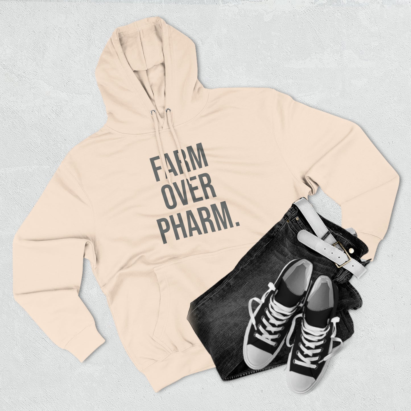 Farm Over Pharm Premium Pullover Hoodie