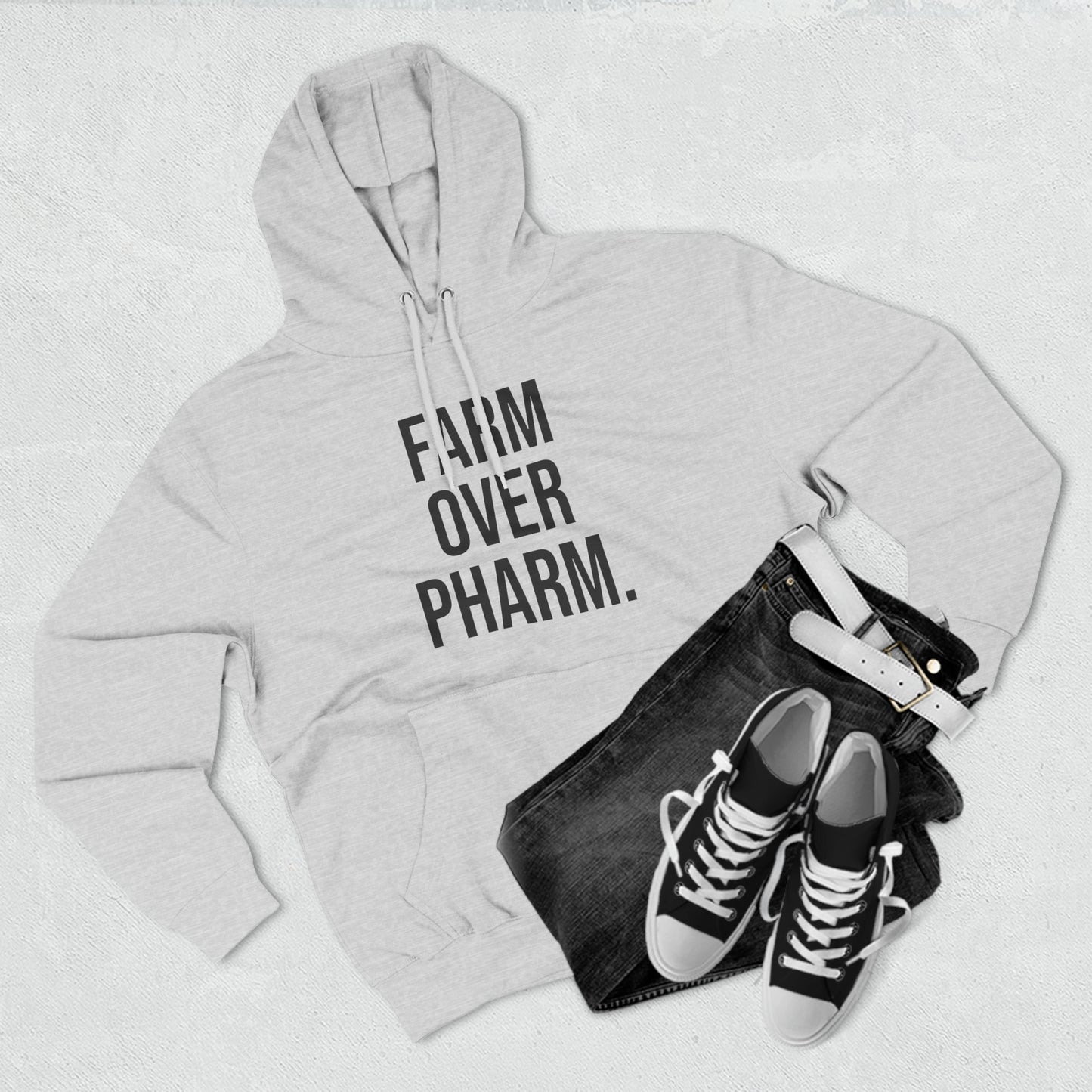 Farm Over Pharm Premium Pullover Hoodie